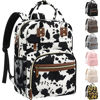 Picture of Tenot Large Capacity Baby Diaper Bag Backpack with Insulated Pockets, Waterproof, Stylish Cow Print Design, Suitable for Boys and Girls