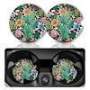 Picture of Car Coasters for Cup Holders，Car Cup Holder Coasters, 2 Pack Cup Holder Coasters for Car, Anti Slip Rubber Car Cup Mat with A Finger Notch, Cute Car Interior Accessories for Women Men 2.75" Cactus