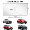 Picture of Woanger Windshield Sun Shade Foldable Car Front Window Covers for Car Accessories Sun Heat UV Rays Visor Protector Protection for Universal Cars SUV Truck (Solid Style)