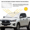 Picture of Woanger Windshield Sun Shade Foldable Car Front Window Covers for Car Accessories Sun Heat UV Rays Visor Protector Protection for Universal Cars SUV Truck (Solid Style)