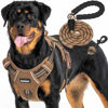 Picture of Beebiepet Heavy Duty Tactical Dog Harness for Large Dogs, No Pull Adjustable Pet Harness Reflective Service Training Easy Control Pet Vest Military K9 Working Dog Harnesses- Large, Brown