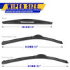 Picture of 3 wipers Replacement for Mazda 3 2014-2018, Windshield Wiper Blades Original Equipment Replacement - 24"/18"/12" (Set of 3) U/J Hook