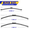 Picture of 3 wipers Replacement for 2015-2023 Ford Edge, Windshield Wiper Blades Original Equipment Replacement - 28"/28"/15" (Set of 3) Pinch Tap