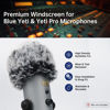 Picture of PhantAccy Pop Filter/Windscreen for Blue Yeti and Yeti Pro Microphones, Furry Mic Cover for Wind and Ambient Noise Reduction
