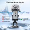 Picture of PhantAccy Pop Filter/Windscreen for Blue Yeti and Yeti Pro Microphones, Furry Mic Cover for Wind and Ambient Noise Reduction