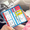 Picture of Car Registration and Insurance Card Holder - Leather Vehicle Glove Box Automobile Documents Paperwork Wallet Case Organizer for ID, Driver's License, Key Contact Information Cards - Men&Women