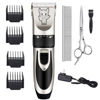 Picture of Dog Grooming Kit Clippers, Low Noise, Electric Quiet, Rechargeable, Cordless, Pet Hair Thick Coats Clippers Trimmers Set, Suitable for Dogs, Cats, and Other Pets (Silver)