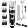 Picture of Dog Grooming Kit Clippers, Low Noise, Electric Quiet, Rechargeable, Cordless, Pet Hair Thick Coats Clippers Trimmers Set, Suitable for Dogs, Cats, and Other Pets (Silver)