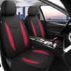 Picture of CAROMOP Neoprene Car Seat Cover 2 Front Seats, Waterproof Seat Covers for Cars, Universal Fit for Most Car Interior Covers-Sedan Truck SUV(Black/Red)