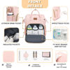 Picture of ROSEGIN Pink Diaper Bag Backpack for Baby Girls - Perfect Baby Shower Gifts, with Changing Pad, Pacifier Case, Insulated Pockets, Stroller Straps, 35L Large Capacity - Cute, Stylish