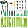 Picture of GOOACC 102Pcs Trim Removal Tool, Auto Push Pin Nylon Bumper Retainer Clip Set Fastener Terminal Remover Tool Round Handle Crowbar Kit Car/Radio Panel, Green