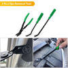 Picture of GOOACC 102Pcs Trim Removal Tool, Auto Push Pin Nylon Bumper Retainer Clip Set Fastener Terminal Remover Tool Round Handle Crowbar Kit Car/Radio Panel, Green