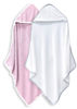 Picture of BAMBOO QUEEN 2 Pack Baby Bath Towel - Rayon Made from Bamboo, Ultra Absorbent - Ultra Soft Hooded Towels for Kids - X Large Size for 0-7 Yrs (White and Pink, 37.5 x 37.5 Inch)