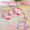 Picture of 2 in 1 Baby Gym Play Mat with Walker, Kick and Play Piano Gym Activity for Boys Girls, Musical Activity Center Tummy Time Mat for 0-3-6-12-18 Months, Learning Walker Play Gym for Infant Toddler Gift
