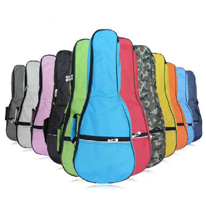 Picture of HOT SEAL Waterproof Durable Colorful Ukulele Case Bag with Storage (23/24in, pink)
