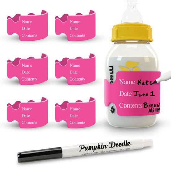 Picture of Pumpkin Doodle The Original Write and Reuse Baby Bottle Labels for Daycare