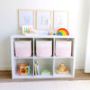 Picture of NaturalCozy Storage Cubes 11 Inch Cotton Rope Woven Baskets for Organizing, 3-Pack | Cube Storage Bin | Square Storage Baskets for Shelves Organizer, Classroom, Kids Toy Bins, Closet, Baby Nursery