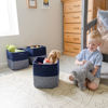 Picture of NaturalCozy Storage Cubes 11 Inch Cotton Rope Woven Baskets for Organizing, 3-Pack | Cube Storage Bin | Square Storage Baskets for Shelves Organizer, Classroom, Kids Toy Bins, Closet, Baby Nursery