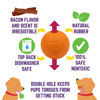 Picture of Chew King Dog 2.5 Inch Bacon Flavor Rubber Balls 3 Pack Large Breeds