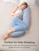 Picture of Momcozy Pregnancy Pillows for Side Sleeping, J Shaped Maternity Body Pillow for Pregnancy, Soft Pregnancy Pillow with Jersey Cover for Head Neck Belly Support, Grey