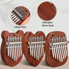 Picture of 3 Pack Mini Thumb Piano with 8 Key Finger Thumb Piano Portable Mini Pocket Kalimba Cute Heart Oval Bear Kalimba Small Hand Piano for Kid Adult Christmas Musical Gifts Ready In Tune Version (5 Inch)