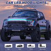 Picture of Car Hood Light Strip, 70 Inch LED Strip Lights for Car, Universal Engine Hood Guide Decorative Light Bar, 12V Flexible Headlight Waterproof Daytime Running Light for Cars, SUVs, Trucks (Ice Blue)