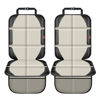 Picture of XHYANG Car Seat Protector,2 Pack Car Seat Protectors Baby Carseat Waterproof Durable 600D Fabric for Child Baby Car Seat Mat Vehicle Pet Cover 2 Storage Pockets (2 Pack Beige)