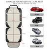 Picture of XHYANG Car Seat Protector,2 Pack Car Seat Protectors Baby Carseat Waterproof Durable 600D Fabric for Child Baby Car Seat Mat Vehicle Pet Cover 2 Storage Pockets (2 Pack Beige)