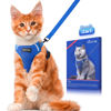 Picture of Halypet Cat Harness and Leash Set [ MAX Safety Third Generation ] Escape Proof Soft Adjustable Cat Leash Breathable Comfortable Vest Easy to Wear Kitten Harness for Outdoor Walking