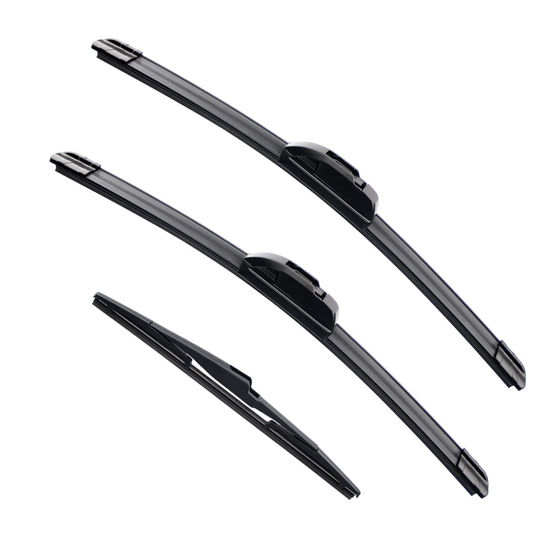Picture of VTOGOI Wiper Blades With Rear Wiper Blades Set For Hyundai Santa Fe 2013-2018,Automotive Replacement Windshield Wiper Blades, That Meet OEM Quality Easy DIY Install 26"+14"+13"(Set of 3)