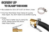 Picture of Tire Air Chuck Adapter with Clip,5/16" Brass American Type Thread Pump Nozzle，tire Inflator Lock on Air Chuck, Air Compressor Tire Chuck Hose End with Barb Connector for Hose Repair 1PC
