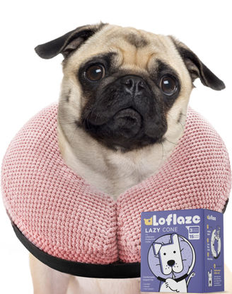 Picture of Loflaze Soft Inflatable Dog Cone Collar for Large Medium Small Dogs Cats After Surgery - Dog Neck Donut, E Collar, Elizabethan Collar Alternatives for Dogs Recovery
