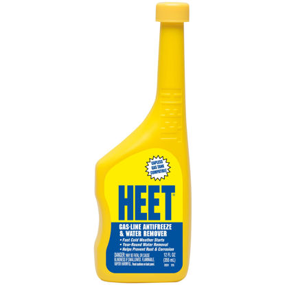 Picture of HEET Water Remover & Premium Gas Line Antifreeze, Removes Water from Fuel System, Prevents Gas-line Freezing, Winter Fuel Additive for Fast Cold Weather Starts, 12 fl. oz.