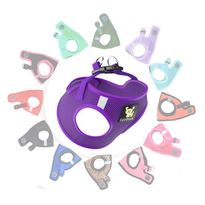 Picture of EcoBark Rapid Fastener Super Comfort Fully Adjustable Double Padded Step in Dog Harness (XXS, Purple)