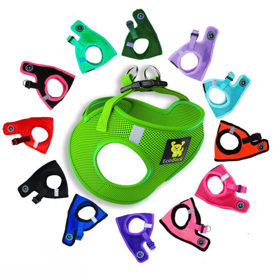 Picture of EcoBark Rapid Fastener Super Comfort Fully Adjustable Double Padded Step in Dog Harness (X-Small, Green)