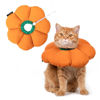 Picture of Cat Cone Collar,Cute Waterproof Cat Recovery Collar,Anti-Bite Lick Wound Healing Safety Elizabethan e Collar for Cats,Orange Pumpkin Cat Halloween Costume