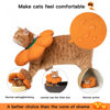 Picture of Cat Cone Collar,Cute Waterproof Cat Recovery Collar,Anti-Bite Lick Wound Healing Safety Elizabethan e Collar for Cats,Orange Pumpkin Cat Halloween Costume
