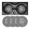 Picture of 8sanlione Car Cup Coaster, 4Pcs 2.75 Inch Auto Cup Holder Insert Coasters, Non-Slip Waterproof Embedded Drink Mat, Automotive Interior Accessories for Men and Women (D Gray/4PCS)