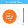 Picture of 8sanlione 2 Pack Car Cup Holder Coasters, 2.75 Inch Non-Slip PVC Insert Cup Coaster, Anti-Scratch Auto Cup Mats for Women Men, Vehicle Interior Accessories for Car, SUV, Truck (D Orange/2PCS)