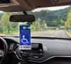 Picture of lofrcin 4 PCS Handicap Placard Holder for Auto, Ultra Transparent Handicapped Placard Holder, Handicap Parking Sign Holder with Large Hanger