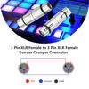 Picture of FNKTQL XLR Female to Female, 3 Pin XLR Female to 3 Pin XLR Female Gender Changer Connector Compatible with Microphone,Stereo,Mixerr-2 Pack