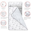 Picture of Moonsea Nap Mat for Toddlers Elephant with Pillow Blanket, Lightweight Perfect for Kids Preschool, Daycare, Travel Sleeping Bag Boys Girls, 21" x 50" Fit on a Standard Cot
