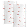Picture of Rainbow Changing Pad Cover 2 Pack Diaper Changing Table Pad Covers 32”x17”x5.5” for Standard Baby Changing Pads Universal Microfiber Soft Cradle Sheets for Baby Boys Girls