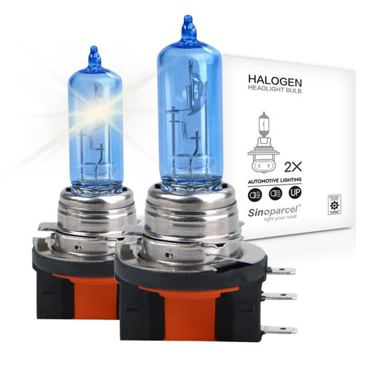 Picture of Sinoparcel H15 Halogen High Beam Headlight Bulb,150% More Brightness Replacement for Standard 55W Bulb,Pack of 2