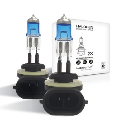 Picture of Sinoparcel 881 Halogen Fog Light Bulb,150% More Brightness Replacement for Standard 27W Bulb,Pack of 2
