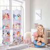 Picture of Basumee Stuffed Animals Net or Hammock 2 Pcs Stuffed Animals Storage Toy Net Hammock for Stuffed Animals Organizer Mesh Hammock Kids Girls Room Decor, White, 4 Tiers