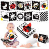 Picture of High Contrast Baby Toys, Black and White Newborn Toys for Brain Development, Soft Baby Books, Infant Sensory Toys 0-6-12 Months, Tummy Time Toys, Visual Stimulation Montessori Toy Gift