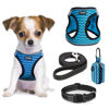 Picture of YIMEIS Dog Harness and Leash Set, No Pull Soft Mesh Pet Harness, Reflective Adjustable Puppy Vest for Small Medium Large Dogs, Cats (Blue-Update, Medium (Pack of 1)