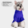 Picture of cyeollo Dog Sweater Pullover Turtleneck for Dogs, Classic Knitwear Fall Winter Cold Weather Dog Clothes Warm Pet Apparel Small Medium Large Dog Sweaters, Royal Blue L