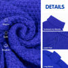 Picture of cyeollo Dog Sweater Pullover Turtleneck for Dogs, Classic Knitwear Fall Winter Cold Weather Dog Clothes Warm Pet Apparel Small Medium Large Dog Sweaters, Royal Blue L